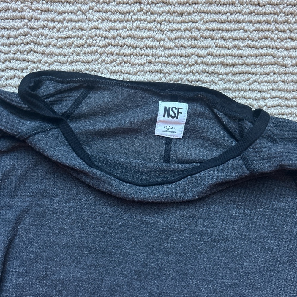 NSF Charcoal Long Sleeve Tee - Picture 2 of 2
